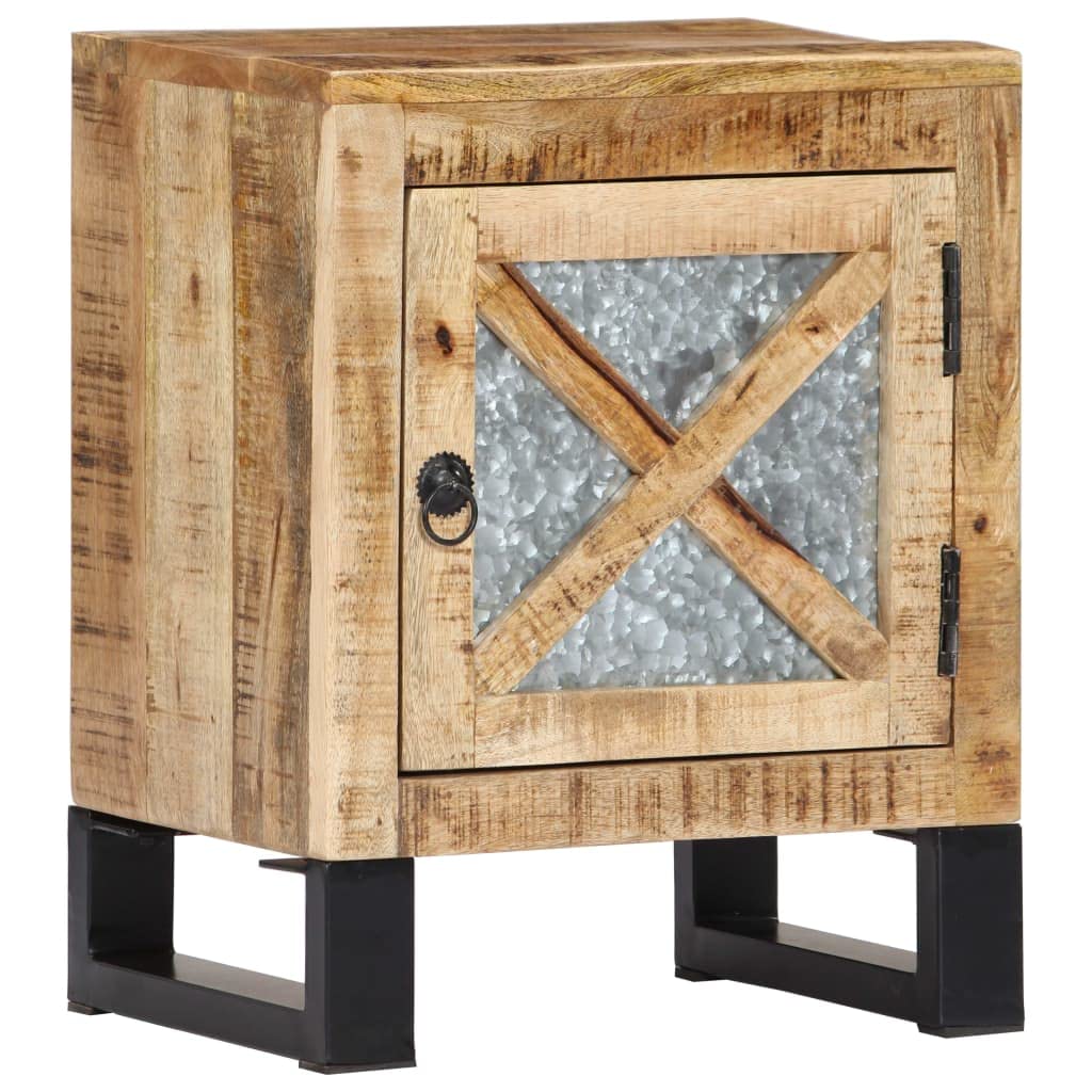 vidaXL Bedside Cabinet 15.7"x11.8"x19.6" Solid Mango Wood